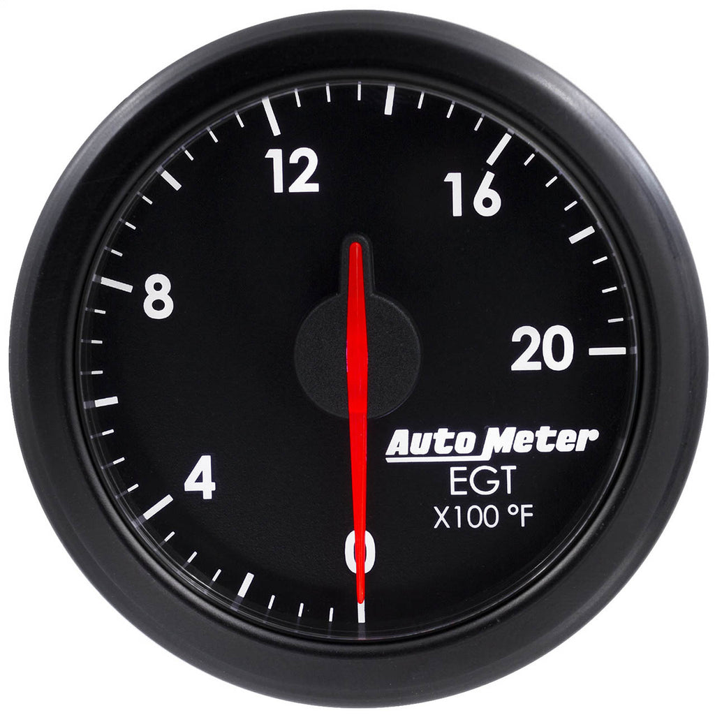 AutoMeter AirDrive Exhaust Gas Temperature (EGT) Gauge (52mm, 0-2000 F, Black)