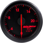 AutoMeter AirDrive Exhaust Gas Temperature (EGT) Gauge (52mm, 0-2000 F, Black) - Angle 2