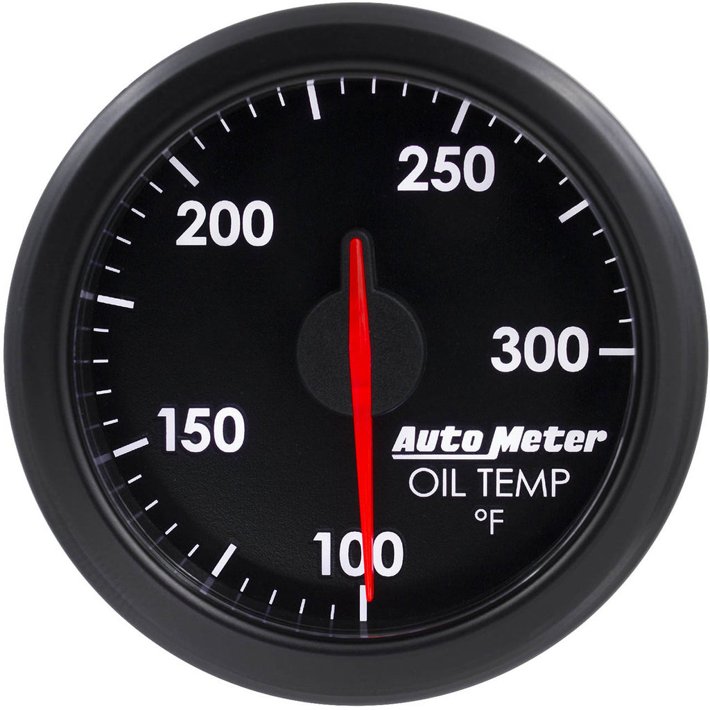 AutoMeter AirDrive Oil Temperature Gauge (52mm, 100-300F, Black)