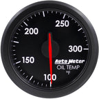 AutoMeter AirDrive Oil Temperature Gauge (52mm, 100-300F, Black)