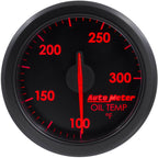 AutoMeter AirDrive Oil Temperature Gauge (52mm, 100-300F, Black) - Angle 2