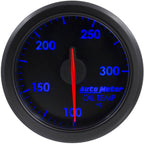 AutoMeter AirDrive Oil Temperature Gauge (52mm, 100-300F, Black) - Angle 4