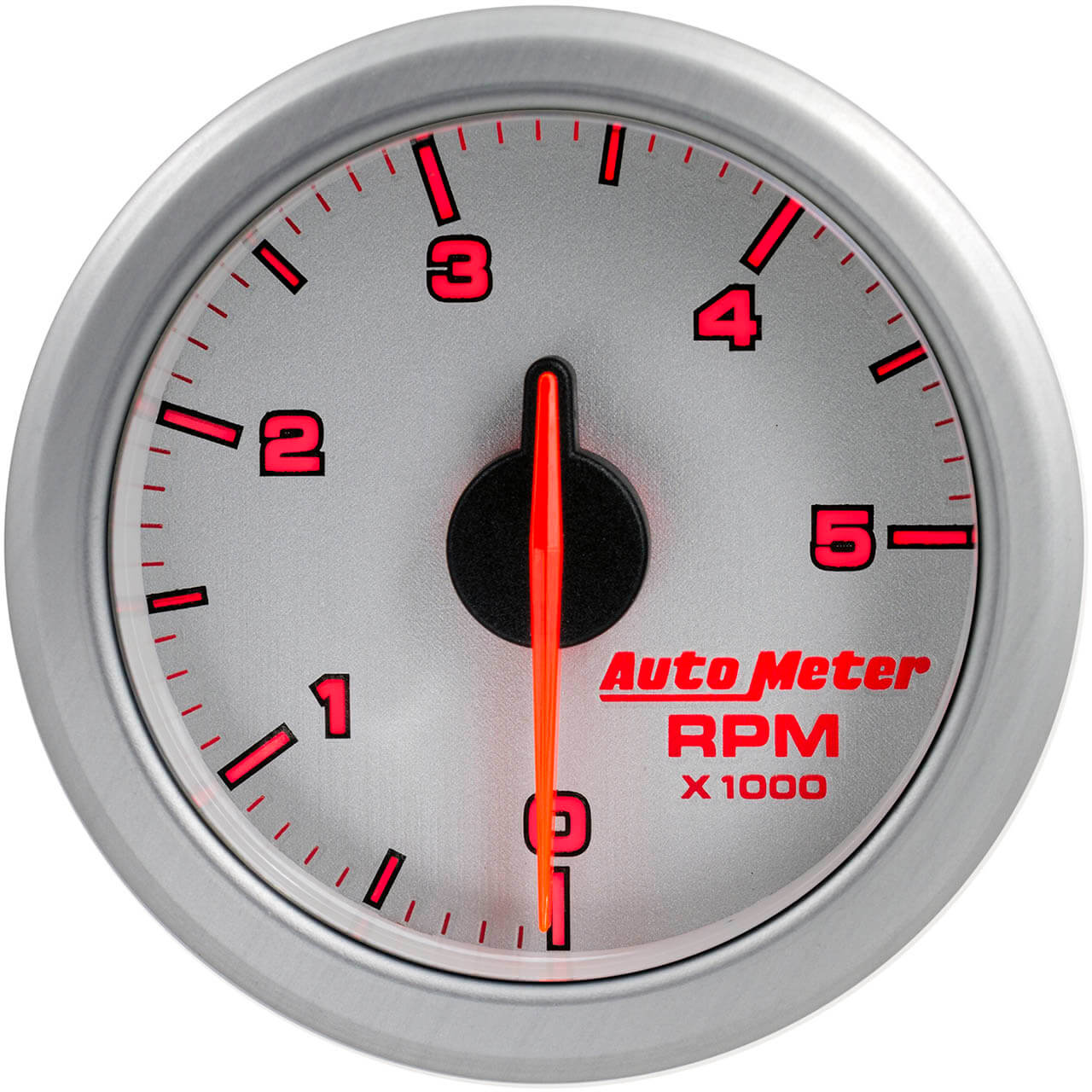 AutoMeter AirDrive Tachometer (52mm, 0-5,000 RPM, Silver) - Angle 2