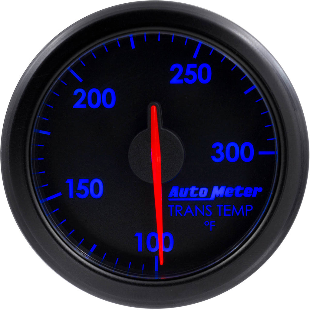 AutoMeter AirDrive Transmission Temperature Gauge (52mm, 100-300F, Black)