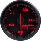 AutoMeter AirDrive Transmission Temperature Gauge (52mm, 100-300F, Black) - Angle 2