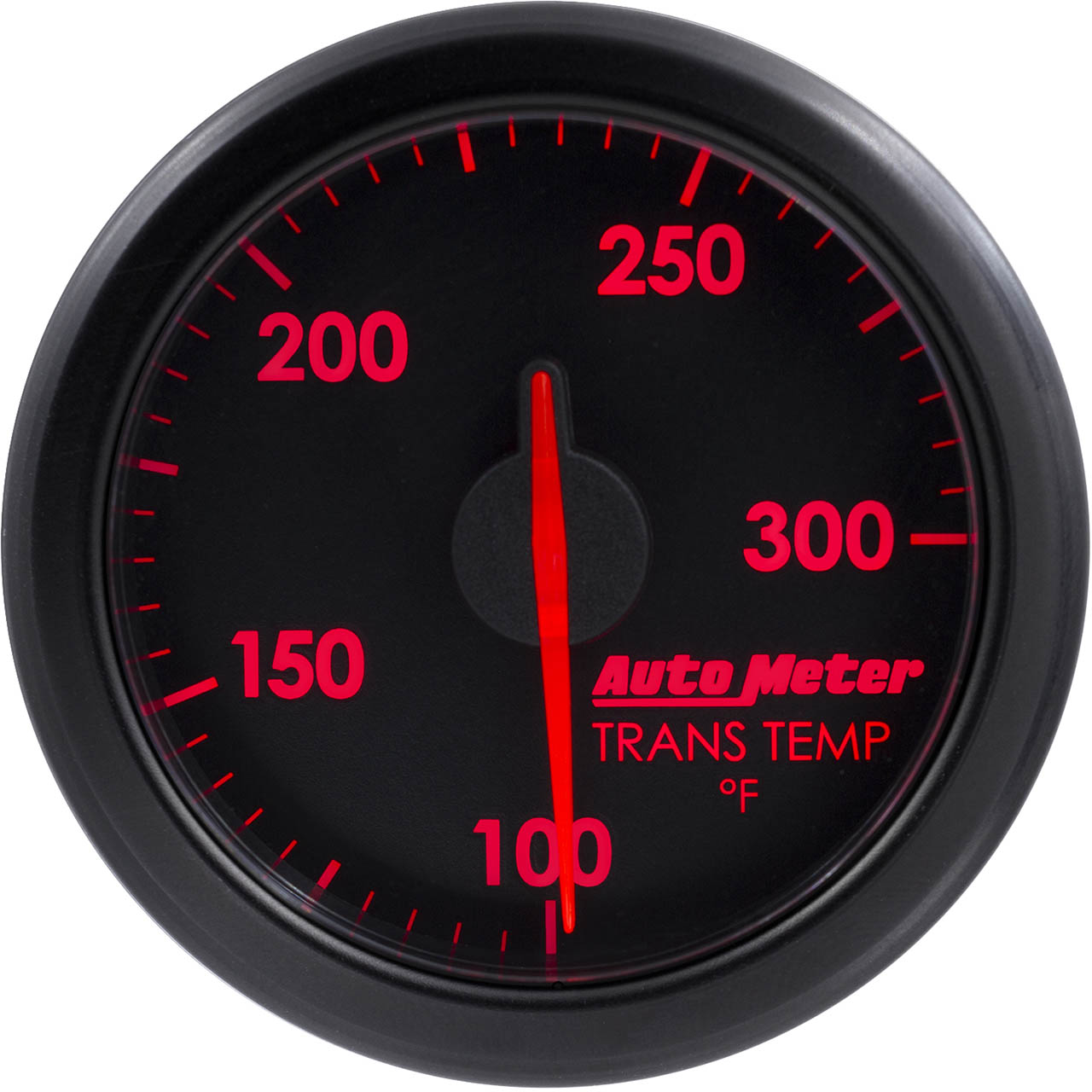 AutoMeter AirDrive Transmission Temperature Gauge (52mm, 100-300F, Black) - Angle 2