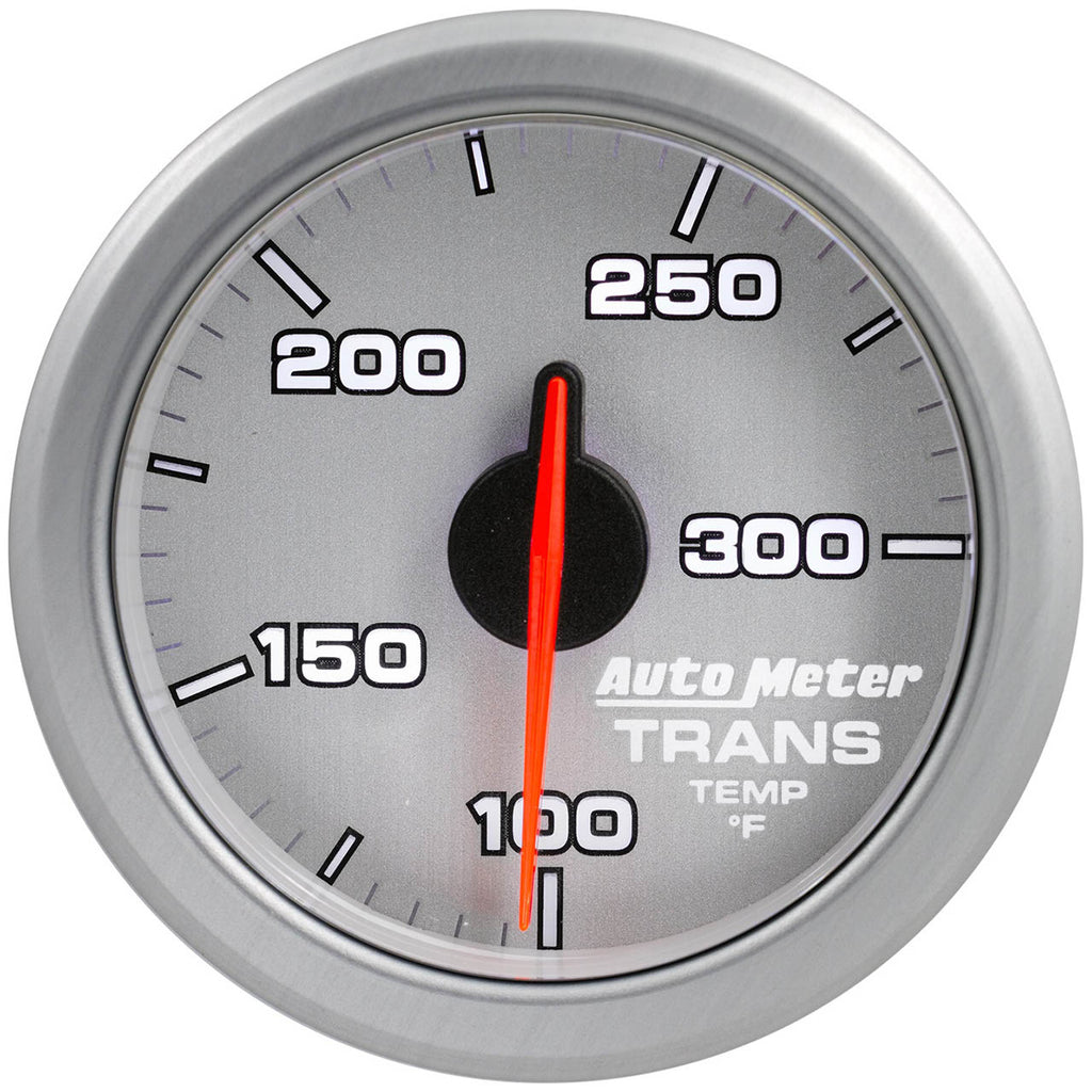AutoMeter AirDrive Transmission Temperature Gauge (52mm, 100-300F, Silver)