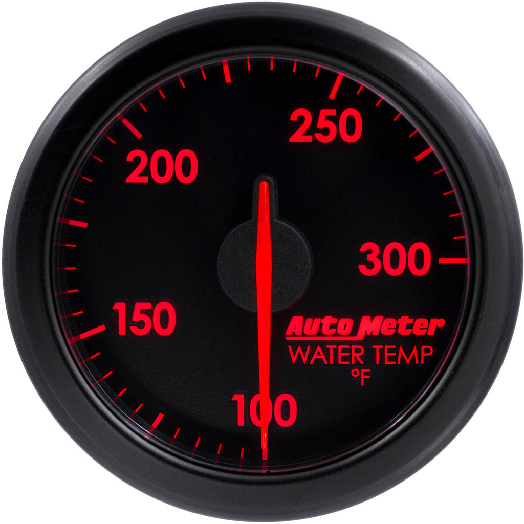 AutoMeter AirDrive Water Temperature Gauge (52mm, 100-300F, Black) - Angle 2