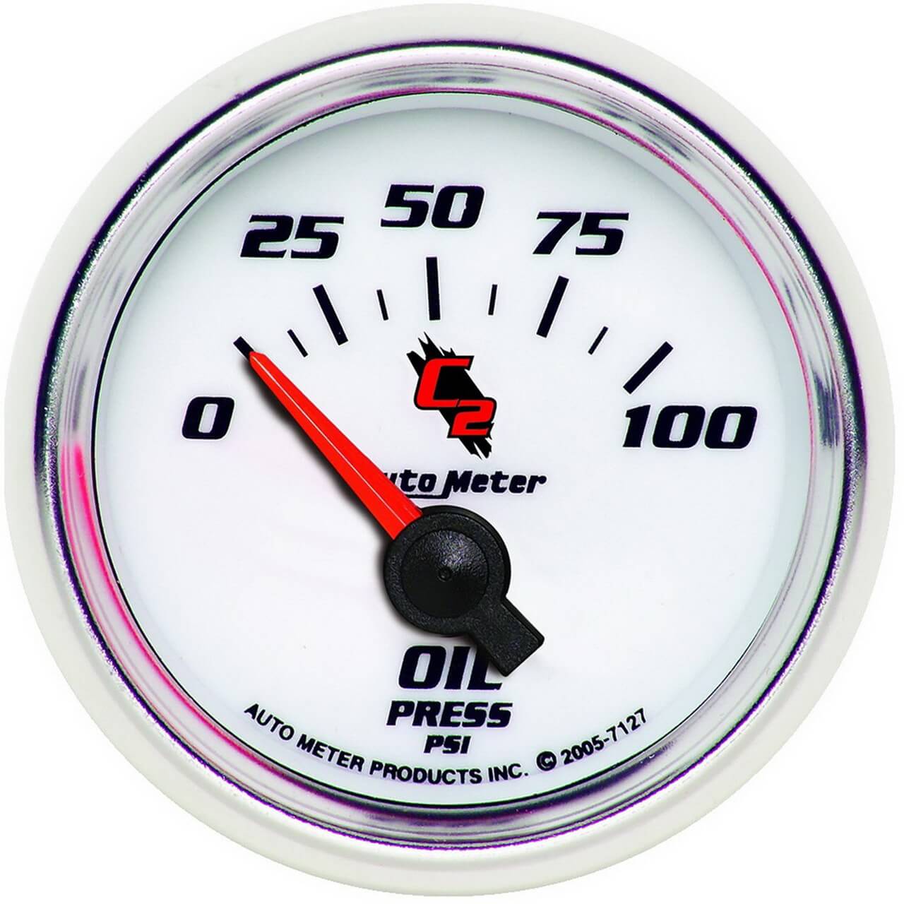 AutoMeter C2 Series, 2 1/16in Electric Oil Pressure Gauge, 0-100 PSI
