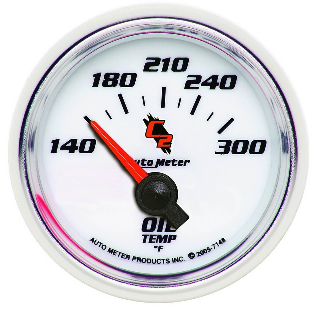 AutoMeter C2 Series, 2 1/16in Electric Oil Temperature Gauge, 140-300F