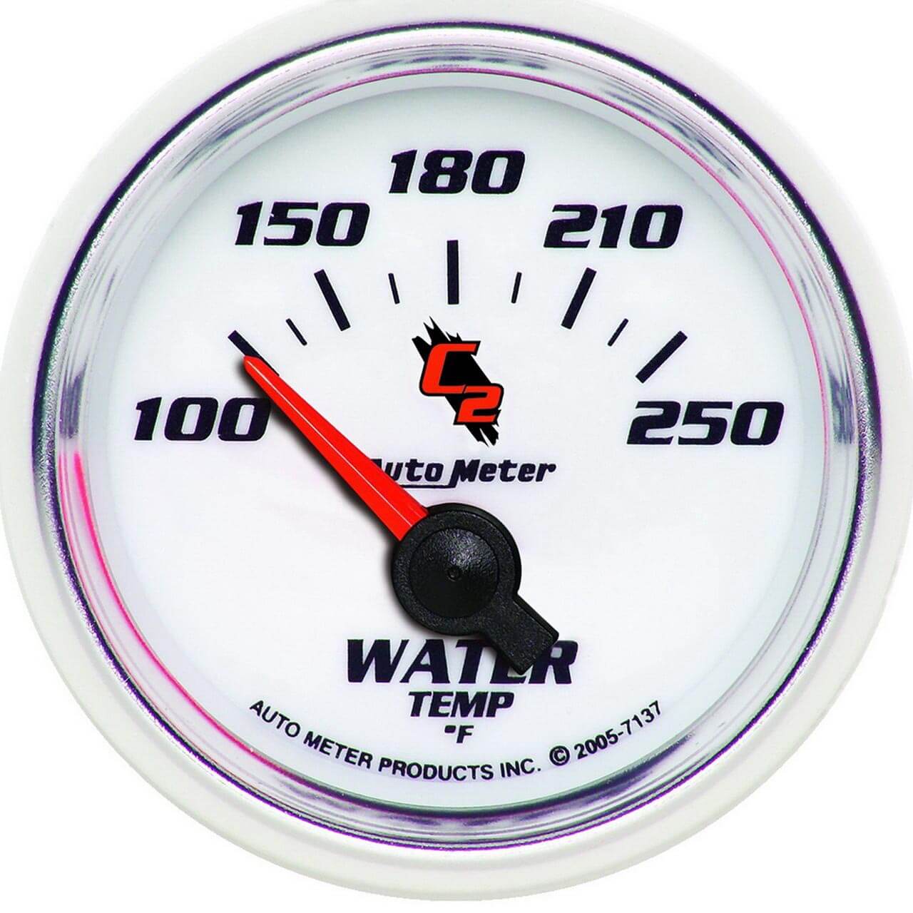 AutoMeter C2 Series, 2 1/16in Electric Water Temperature Gauge, 100-250F
