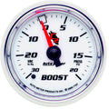 AutoMeter C2 Series Mechanical Boost/Vac Gauge (2 1/16in, 30In. HG./20 PSI)