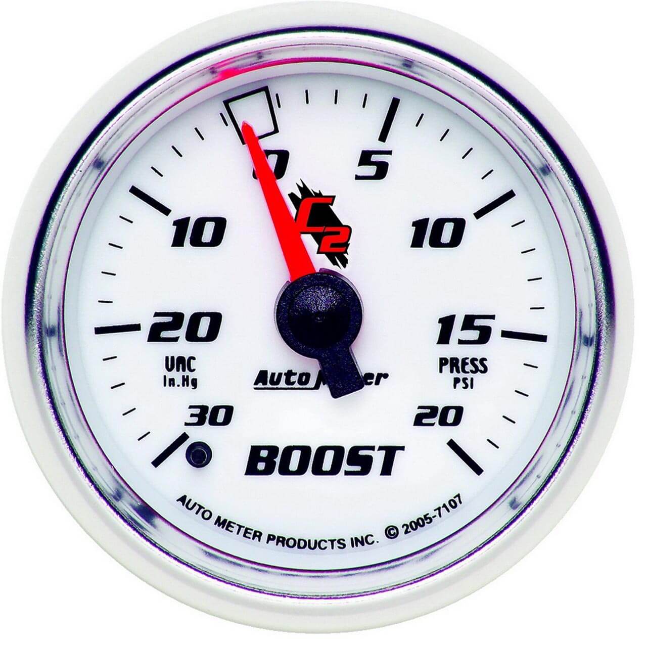AutoMeter C2 Series Mechanical Boost/Vac Gauge (2 1/16in, 30In. HG./20 PSI)