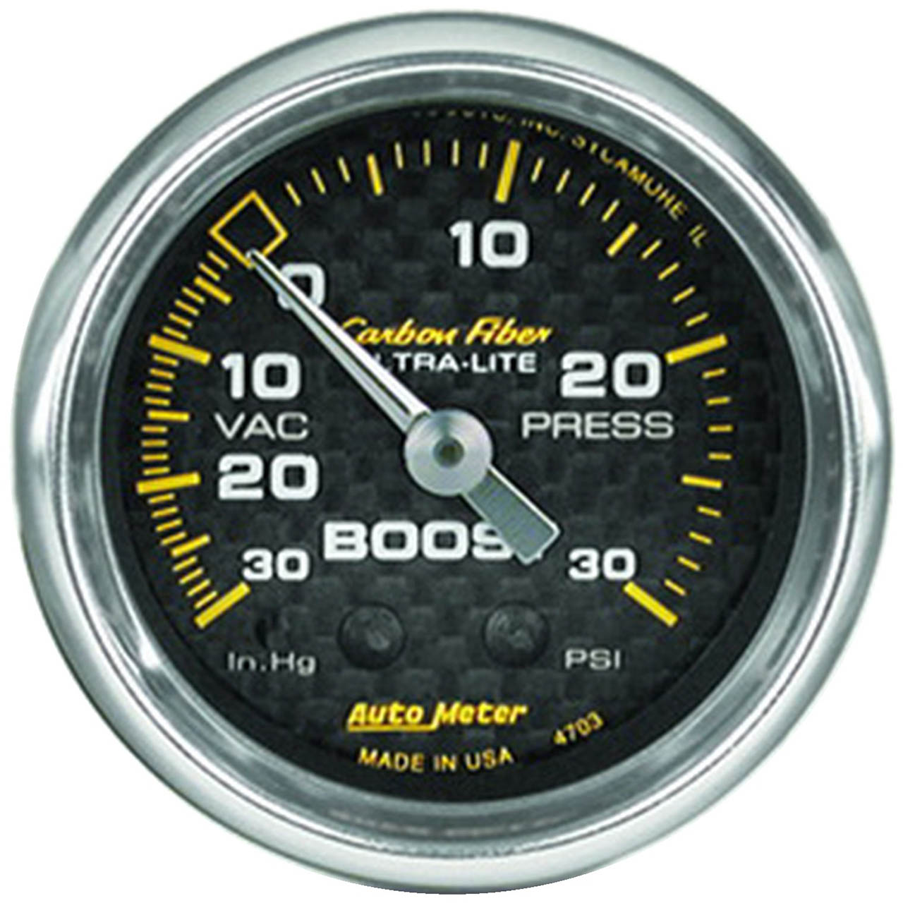 AutoMeter Carbon Fiber Boost Gauge (2 1/16in)