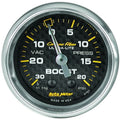 AutoMeter Carbon Fiber Boost Gauge (2 1/16in, Vac - 20 PSI)