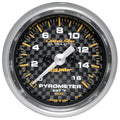 AutoMeter Carbon Fiber EGT Gauge (2 1/16in, 0-1600F)