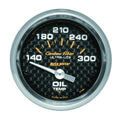AutoMeter Carbon Fiber Electric Oil Temp Gauge (2 1/16in)