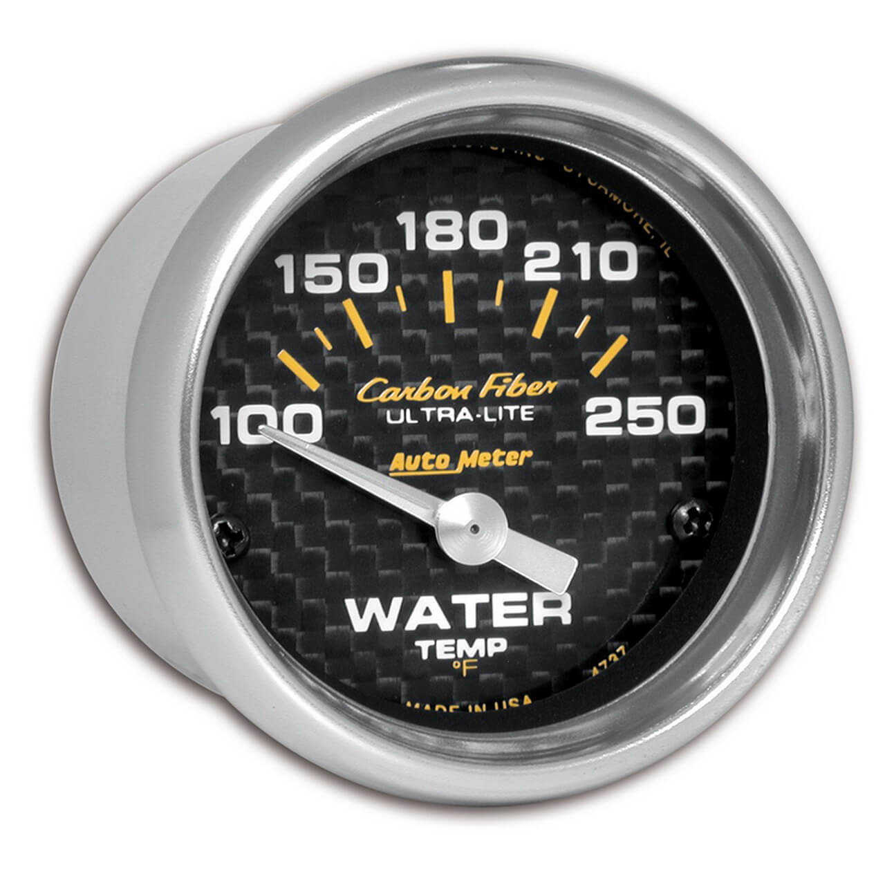 AutoMeter Carbon Fiber Electric Water Temp Gauge (2 1/16in, 100-250F)