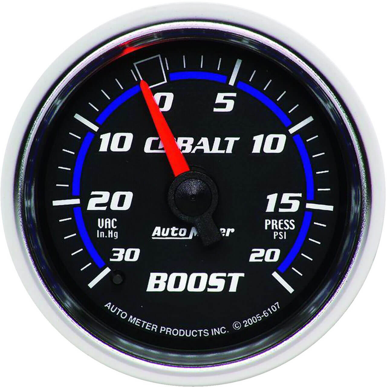 AutoMeter Cobalt Series Boost Gauge (52mm, 30 In. Hg - 20 PSI)