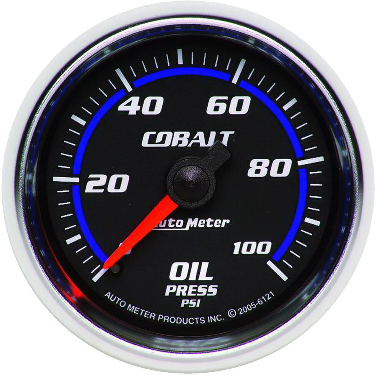 AutoMeter Cobalt Series Oil Pressure Gauge (52mm, 0-100 PSI)