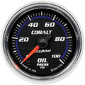 AutoMeter Cobalt Series Oil Pressure Gauge (52mm, 0-100 PSI)