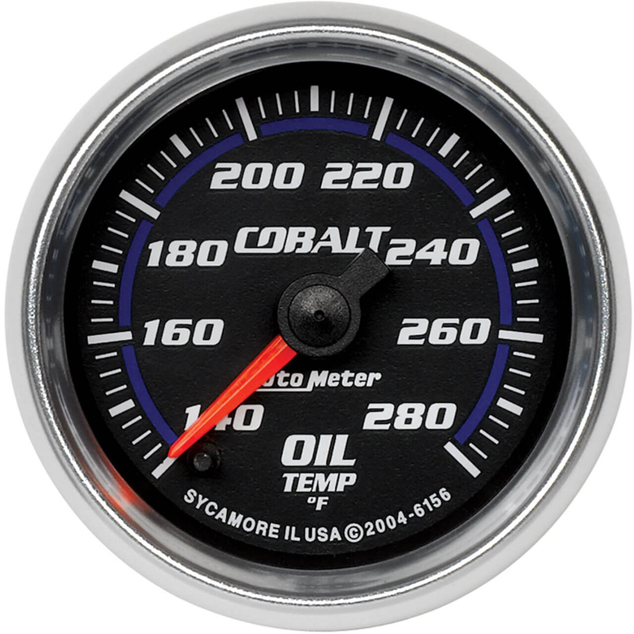 AutoMeter Cobalt Series Oil Temperature Gauge (52mm, 140-280 F)