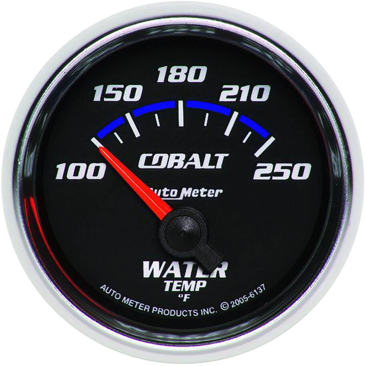 AutoMeter Cobalt Series Water Temperature Gauge (52mm, 100-250 F)