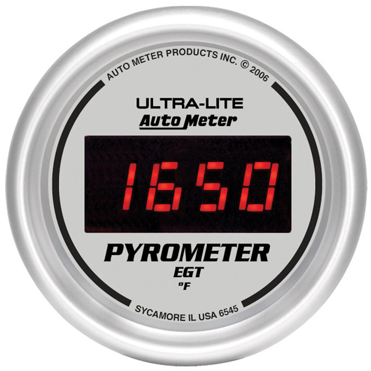 AutoMeter Digital Series White Face 2 1/16in EGT Gauge Kit 0-2000 F