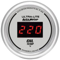 AutoMeter Digital Series White Face 2 1/16in Oil Temp Gauge 0-400 F