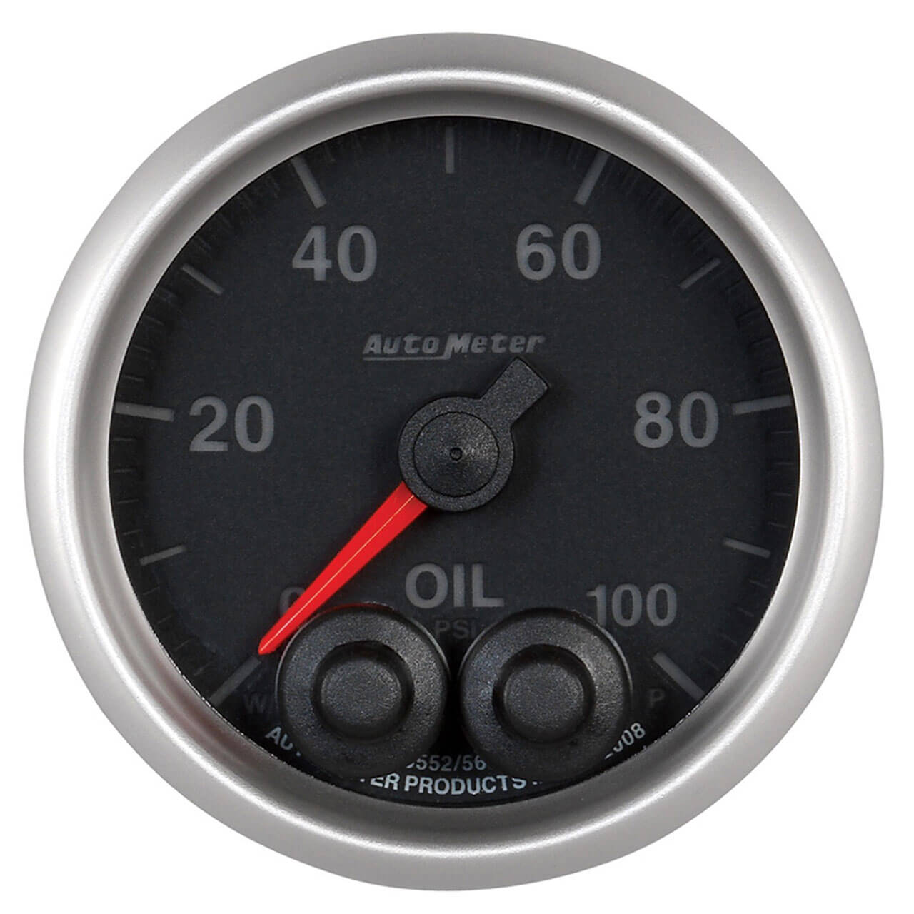 AutoMeter Elite Series Oil Pressure Gauge (2 1/16in, 0-100 PSI)