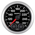 AutoMeter Elite Series Oil Temp Gauge (2 1/16in, 100- 260F)
