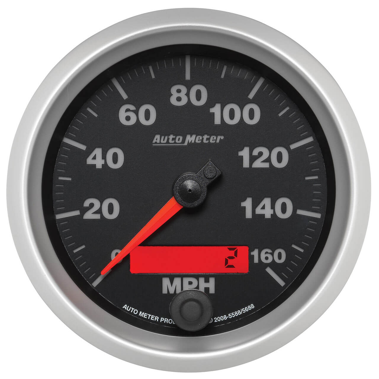 AutoMeter Elite Series Programmable Speedometer (3 3/8in, 0-160 MPH)