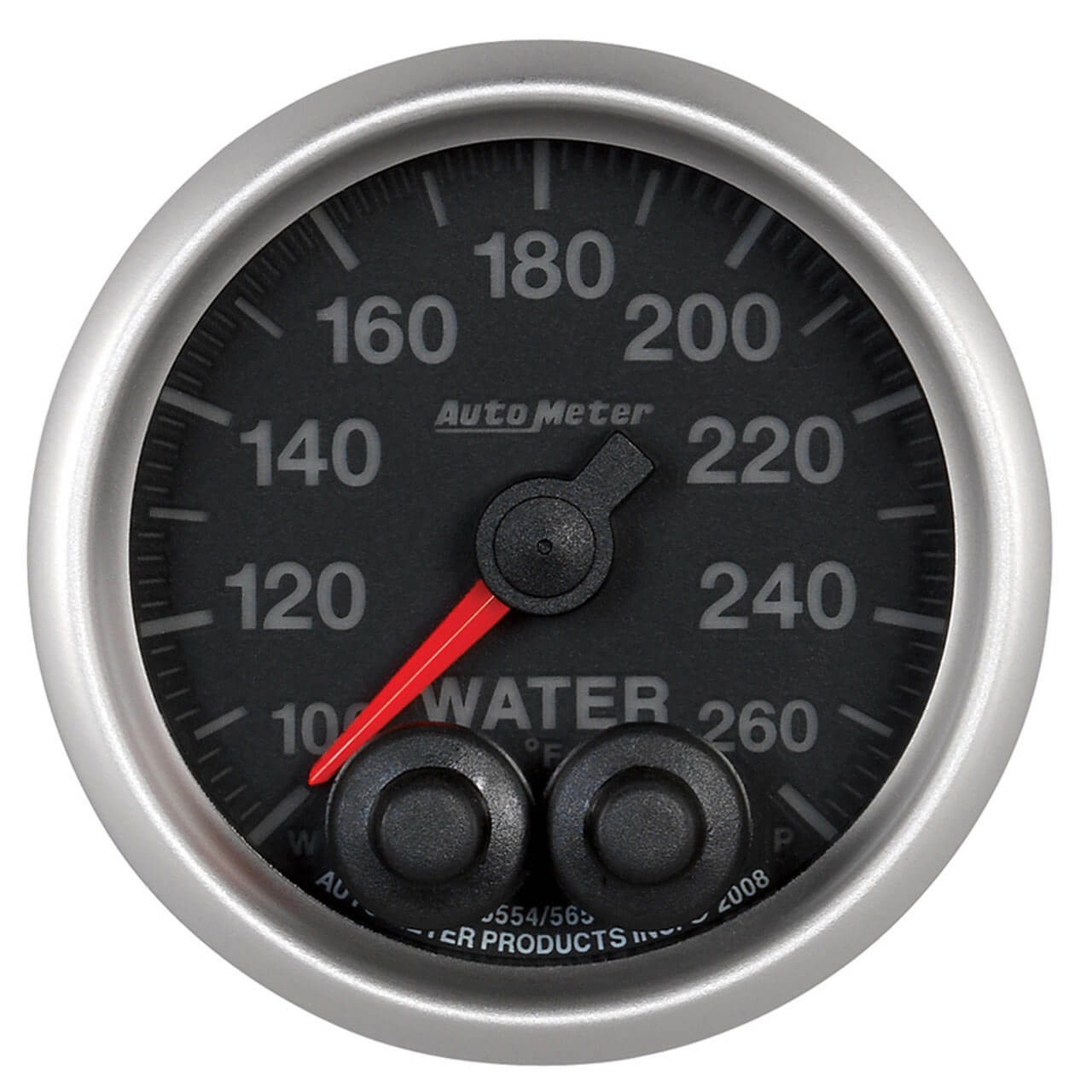 AutoMeter Elite Series Water Temp Gauge (2 1/16in, 100-260F)