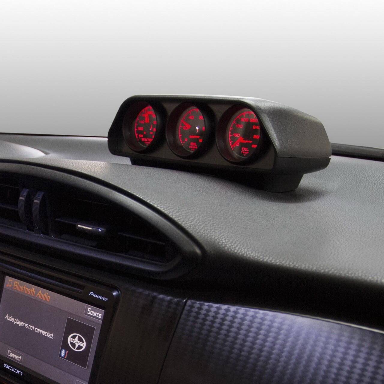 AutoMeter Gauge Pod (Triple 52mm, Dash Top), 2013-2020 BRZ/FR-S/86