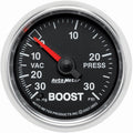AutoMeter GS Series Boost Gauge (2 1/16in, 0-30 PSI w/ Vacuum)