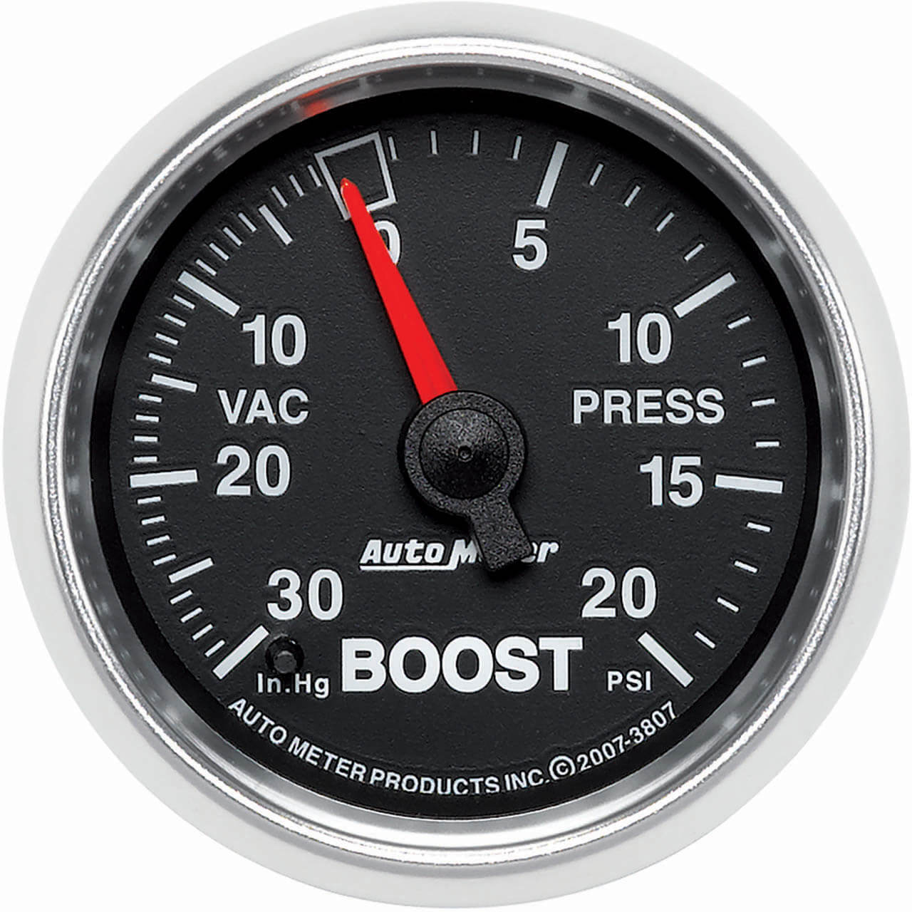 AutoMeter GS Series Boost Gauge (2 1/16in, 20 PSI)
