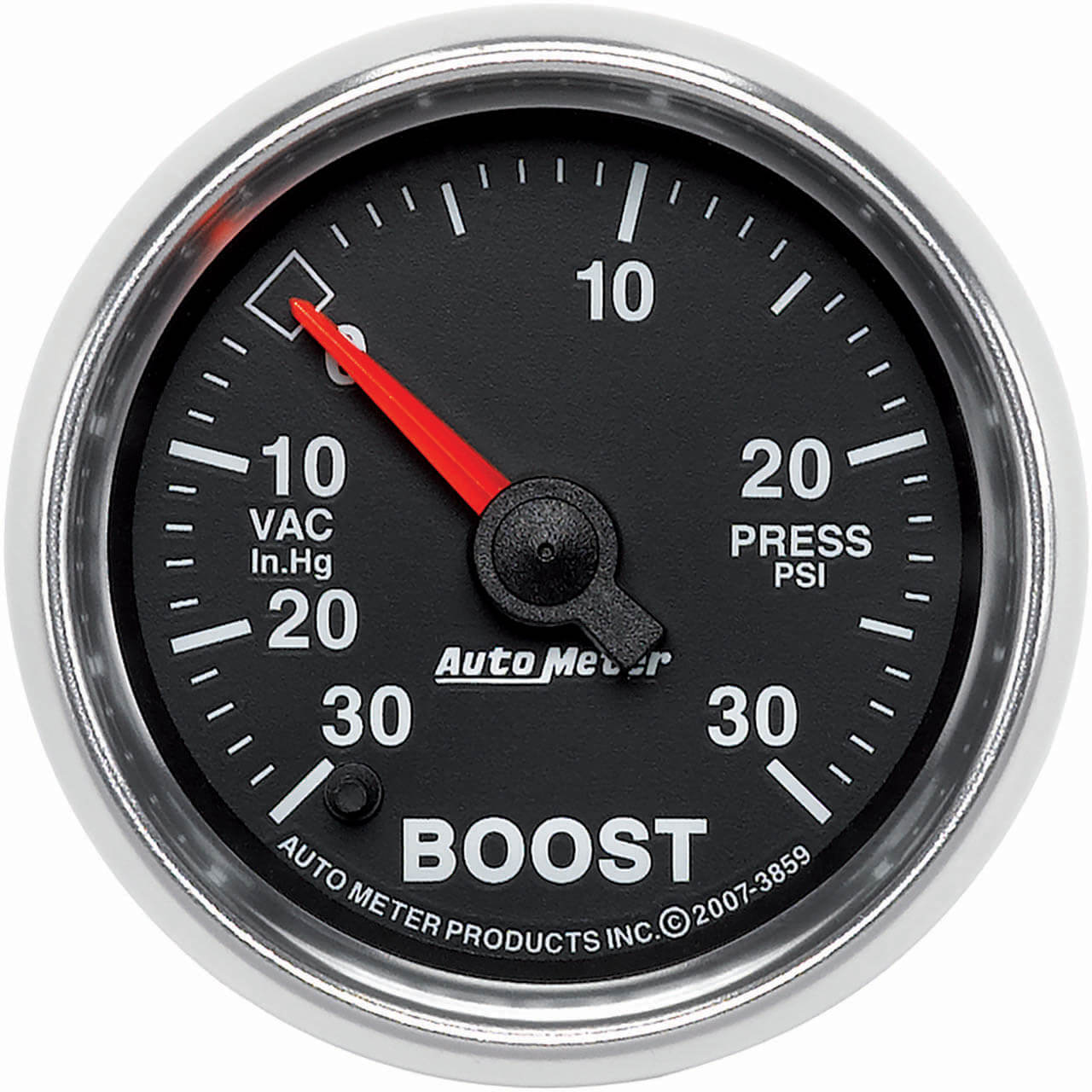 AutoMeter GS Series Boost Gauge (2 1/16in, Vac-30 PSI)