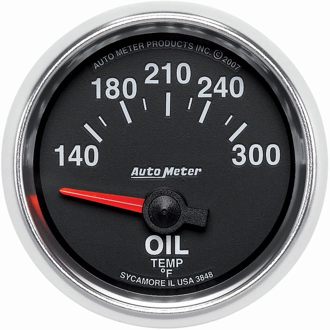 AutoMeter GS Series Oil Temp Gauge (2 1/16in, 140-300F, Electric)