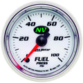 AutoMeter NV Series 2 1/16in Electric Fuel Pressure Gauge 0-100 PSI