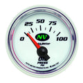 AutoMeter NV Series 2 1/16in Electric Oil Pressure Gauge 0-100 PSI
