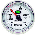 AutoMeter NV Series 2 1/16in Mechanical Boost/VAC Gauge 30 PSI