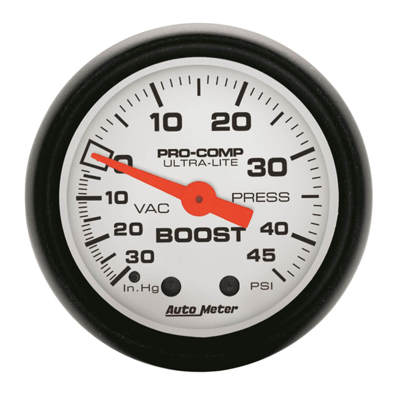 AutoMeter Phantom Series 2 1/16in Boost/Vacuum Gauge