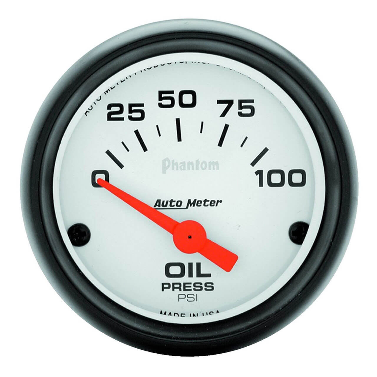 AutoMeter Phantom Series 2 1/16in Oil Pressure Gauge 0-100 PSI