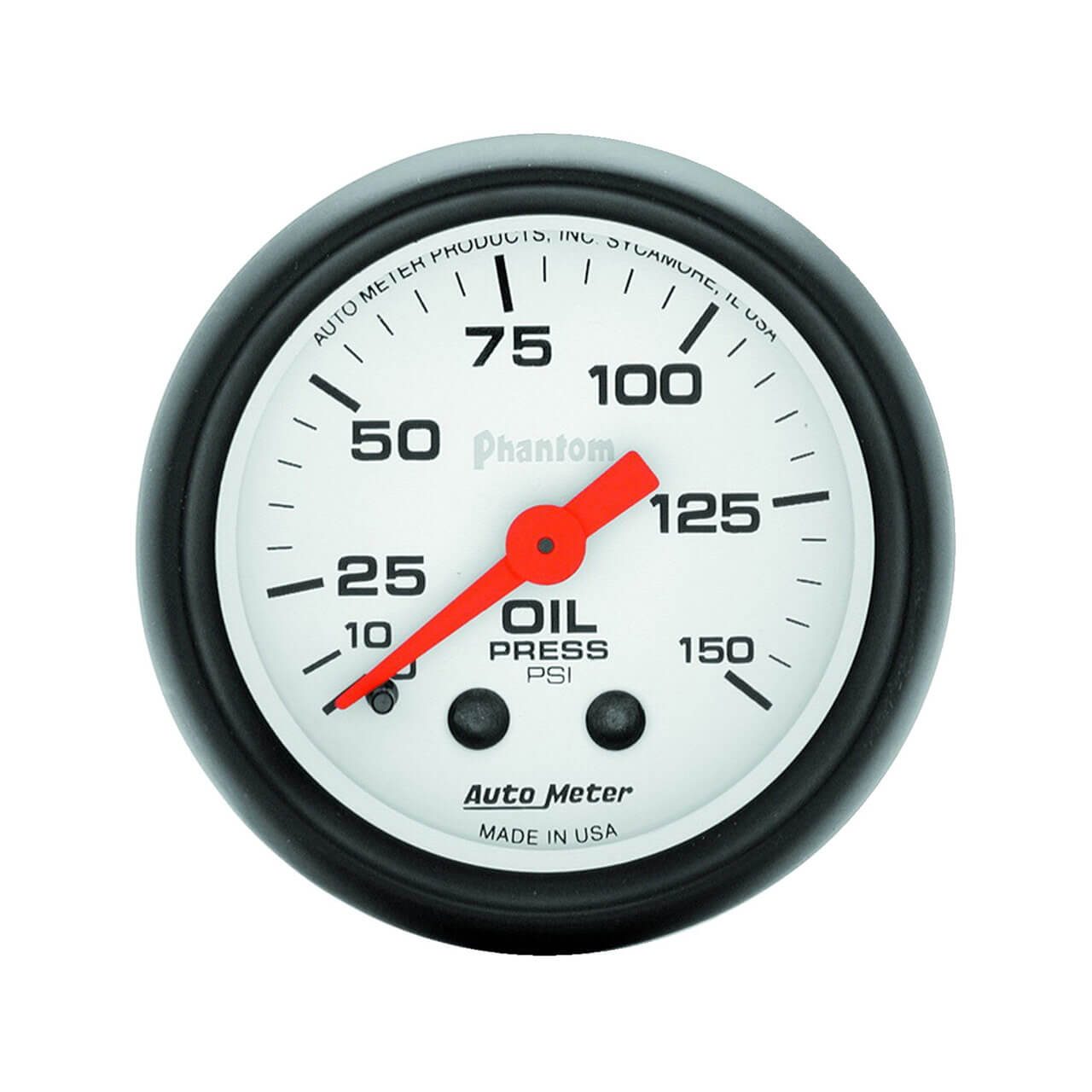 AutoMeter Phantom Series 2 1/16in Oil Pressure Gauge