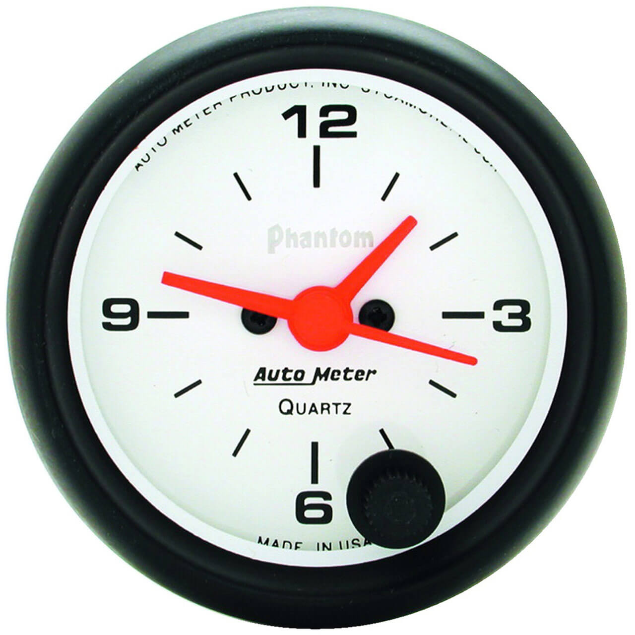 AutoMeter Phantom Series 2 1/16in Quartz Clock
