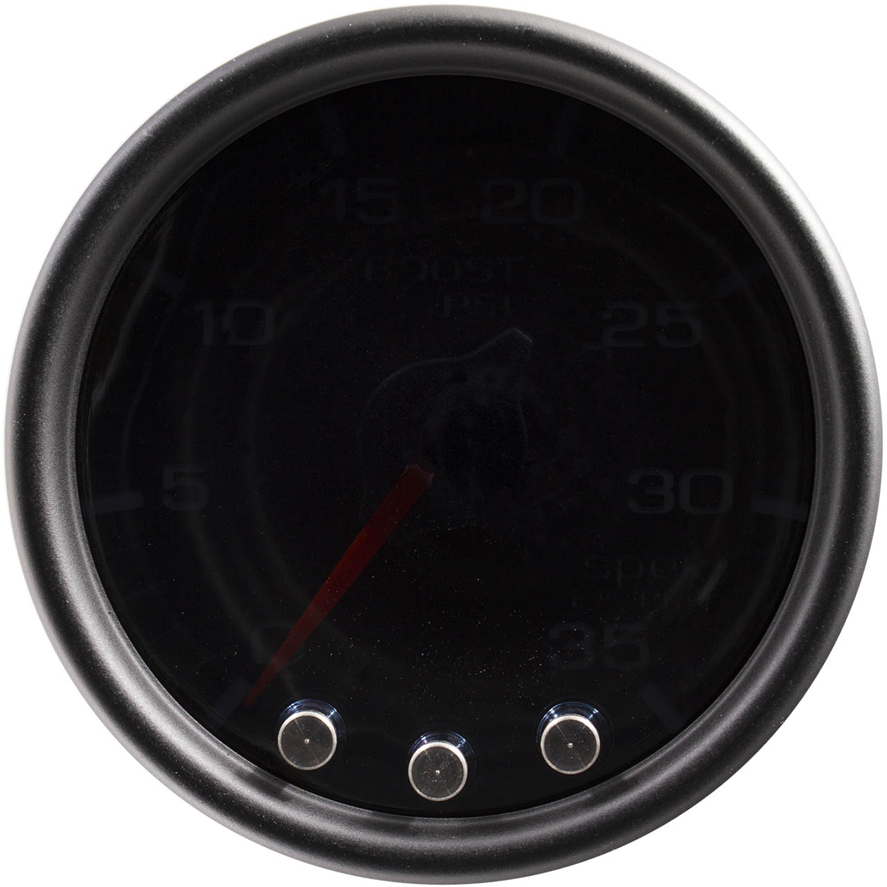 AutoMeter SPEK-PRO Boost Gauge (52mm, 0-35 PSI, Black/Black) - Angle 2