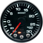 AutoMeter SPEK-PRO Boost Gauge (52mm, 30 In. Hg - 30 PSI, Black/Black)
