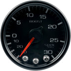 AutoMeter SPEK-PRO Boost Gauge (52mm, 30 In. Hg - 30 PSI, Black/Black) - Angle 2