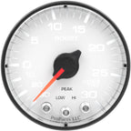 AutoMeter SPEK-PRO Boost Gauge (52mm, 30 In. Hg - 30 PSI, White/Black, AntiGlare Lens)