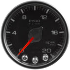 AutoMeter SPEK-PRO Exhaust Gas Temperature (EGT) Gauge (52mm, 0-2000F, Black/Black) - Angle 2